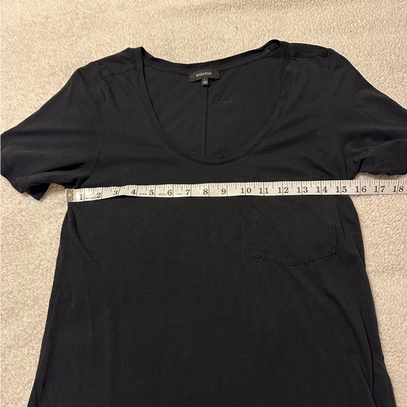 Aritzia Babaton Black Short Sleeve Pocket Tee Shirt - Picture 5 of 9